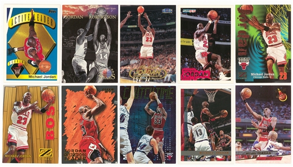 1993-1999 Assorted Brands Michael Jordan Card Collection (10)